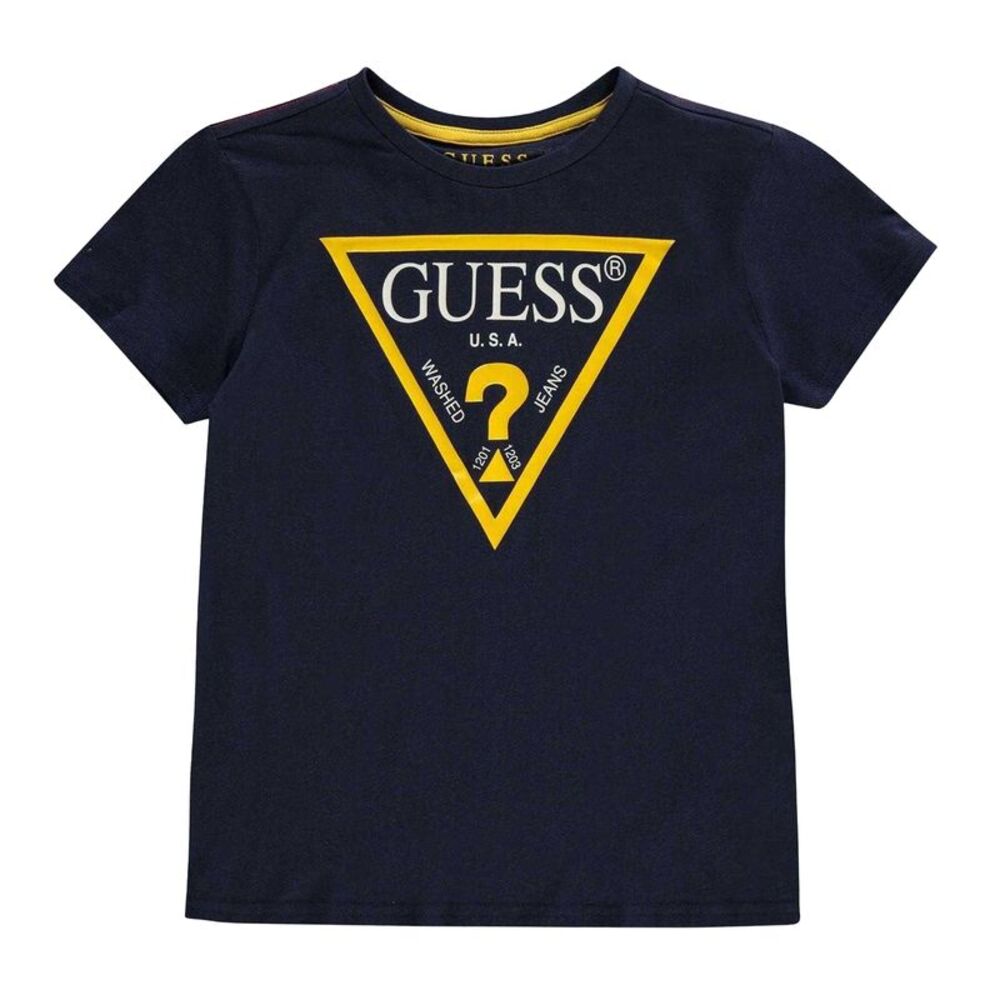 Guess Childrens/Kids Logo Cotton T-Shirt / Blue